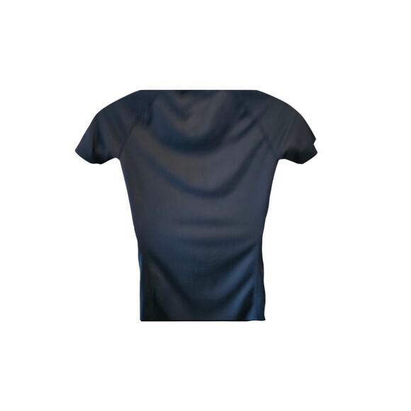 Nike pro combat fitted M womens black active performance top v neck casual run - Picture 3 of 6